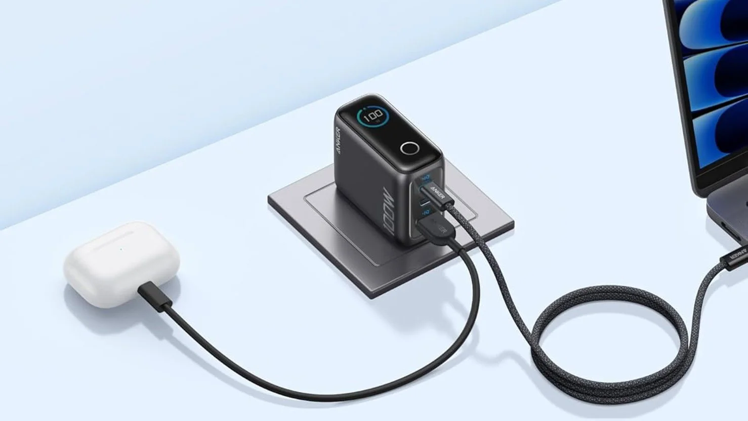 Anker's 100W Charger Now Available for $49.99: Efficient Power Management for Multiple Devices
