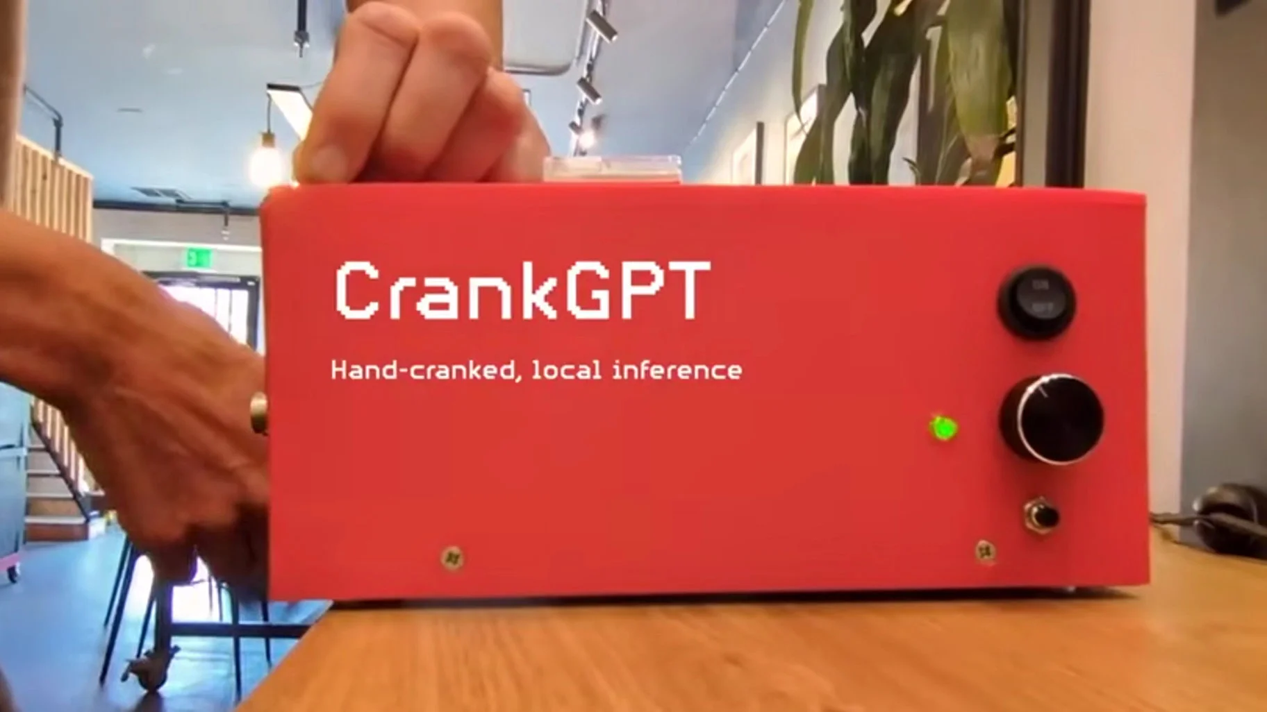 CrankGPT: The Hand-Powered Chatbot Redefining AI Sustainability