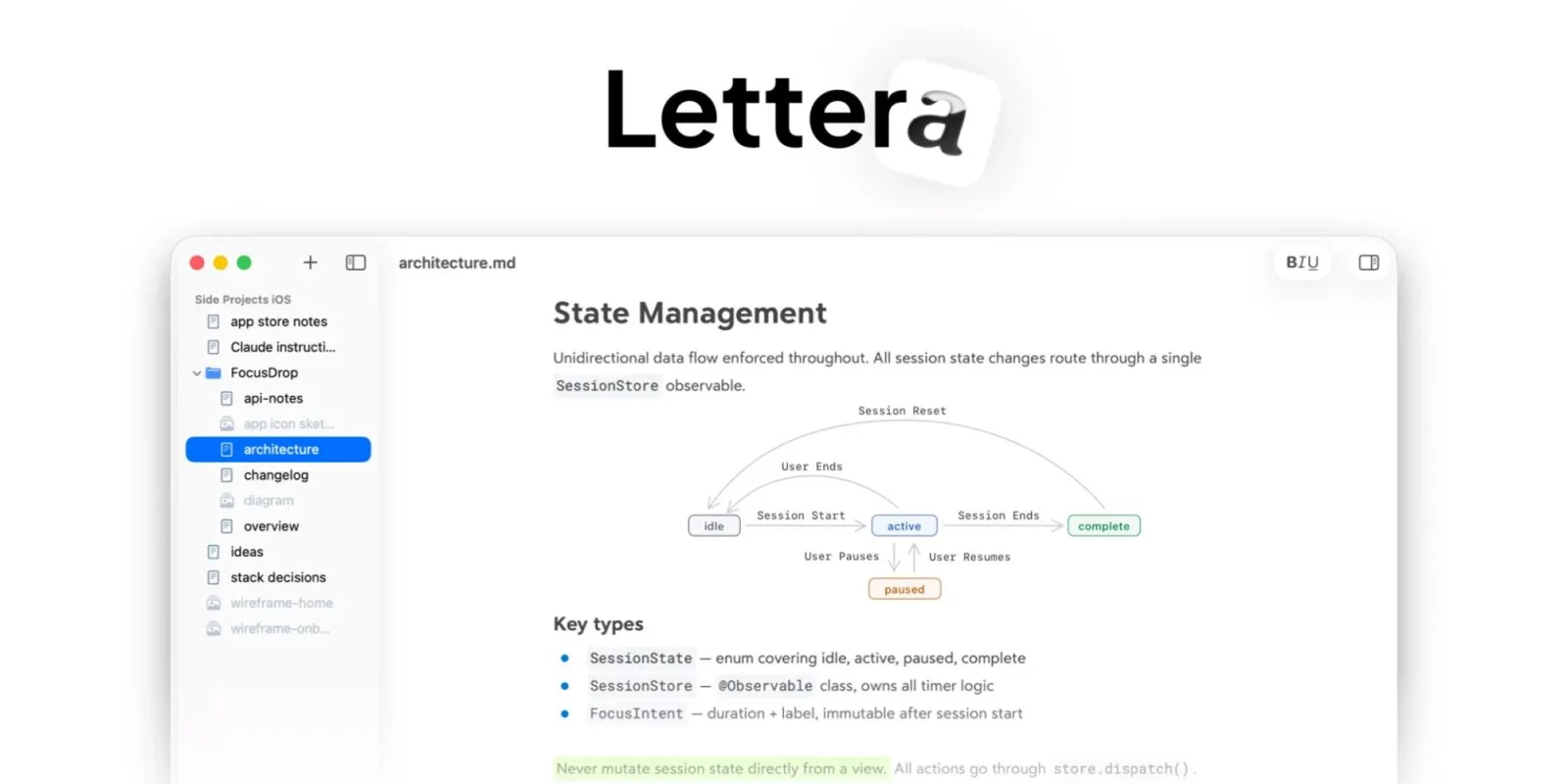 Lettera Launches as Standalone Markdown Editor for Mac Users